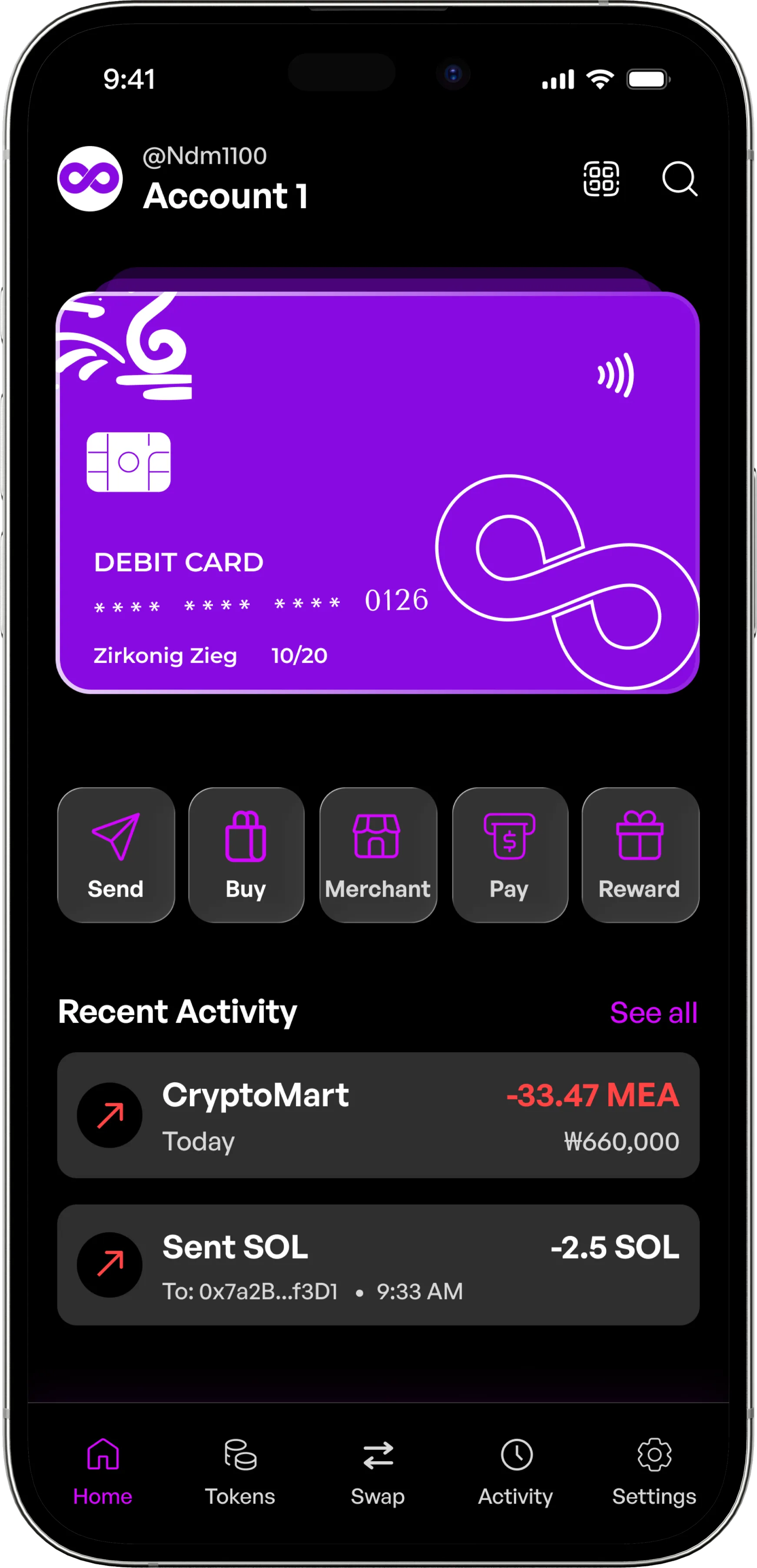 PingPay mobile app